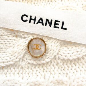 Authentic Chanel Mother-of-Pearl CC Button